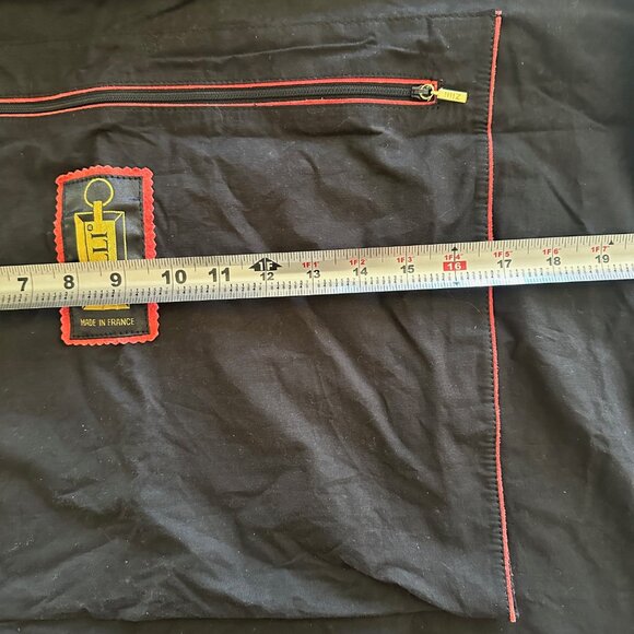 Vintage Zilli Rare Full Length Garment Bag for Travel Black & Red - Picture 11 of 13